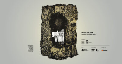 Plakat spektaklu "GODZINA WIDM"